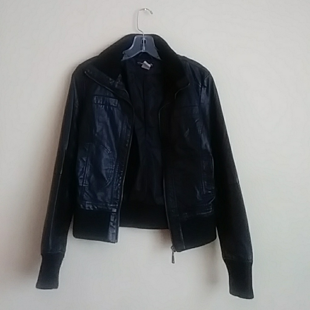 Faux leather jacket👑